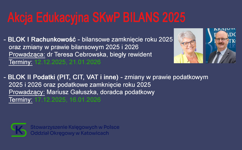 Akcja Edukacyjna SKwP BILANS 2025 – serdecznie zapraszamy do uczestnictwa❗👍💻😊