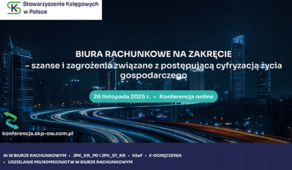 Zapraszamy na VI edycję ogólnopolskiej konferencji online, 26.11.2025 (ŚR)👍💻😊
