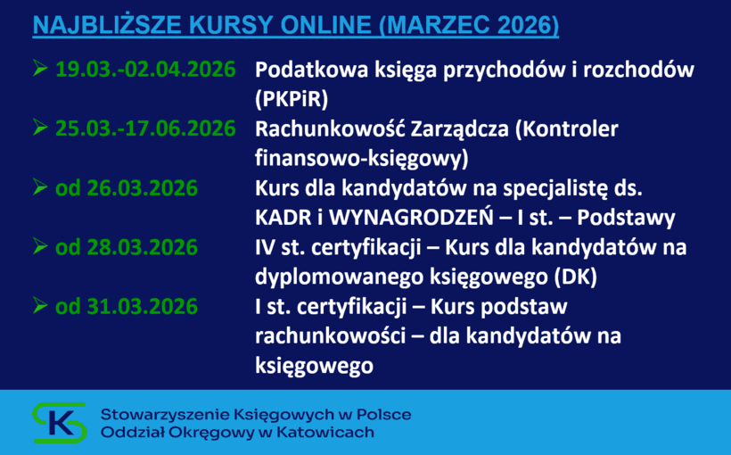 Serdecznie zapraszamy❗ do uczestnictwa w najbliższych – MARCOWYCH – kursach online – 19.-31.03.2026👍💻👩‍🎓👨‍🎓😊