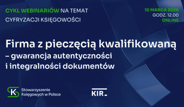 Zapraszamy na bezpłatny cykl WEBINARÓW na temat cyfryzacji księgowości❗👍💻😊