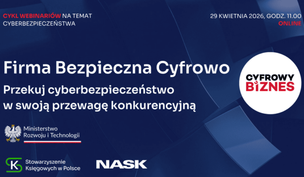 Zapraszamy na bezpłatny cykl WEBINARÓW na temat cyberbezpieczeństwa w firmie❗👍💻😊