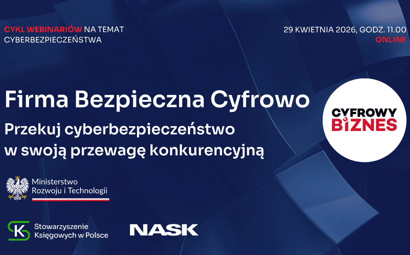 Zapraszamy na bezpłatny cykl WEBINARÓW na temat cyberbezpieczeństwa w firmie❗👍💻😊