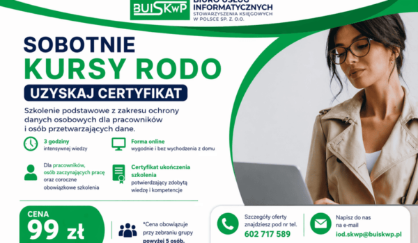 Nowa oferta szkoleń RODO od BUI SKwP👍💻😊📣