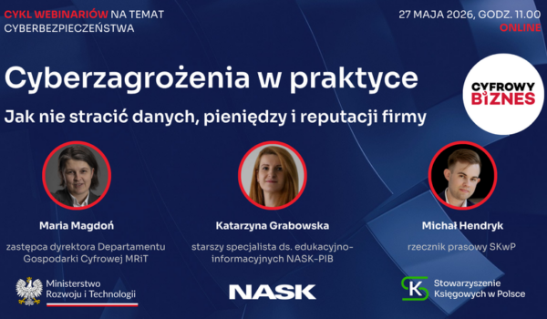 Zapraszamy na kolejny WEBINAR z cyklu bezpłatnych webinarów na temat cyberbezpieczeństwa w firmach❗👍💻😊